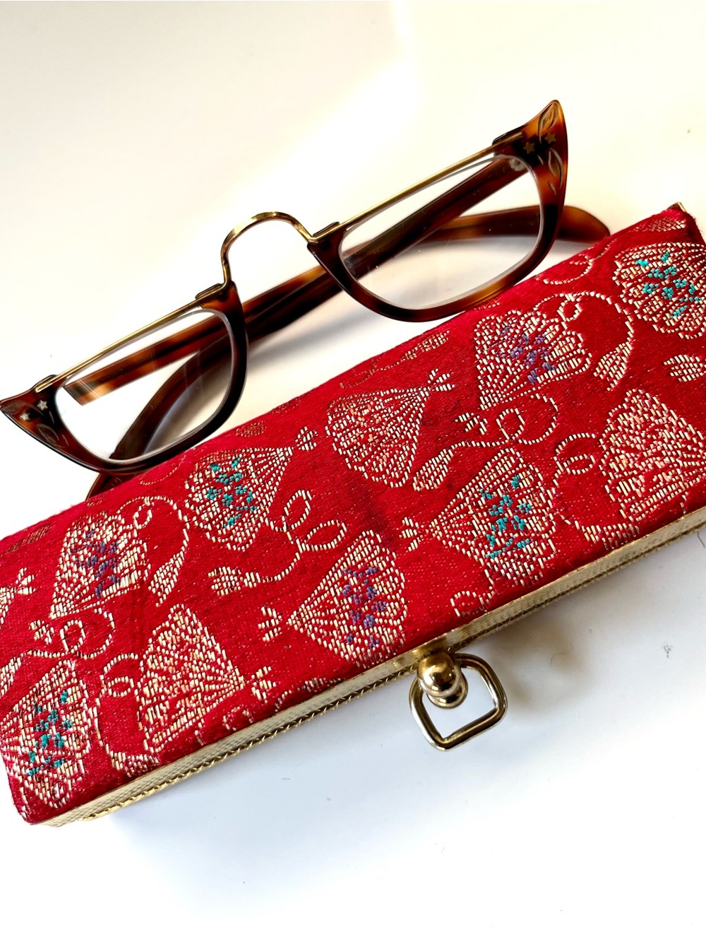 Vintage 50s Gold Filled Cat Eye Reading Glasses